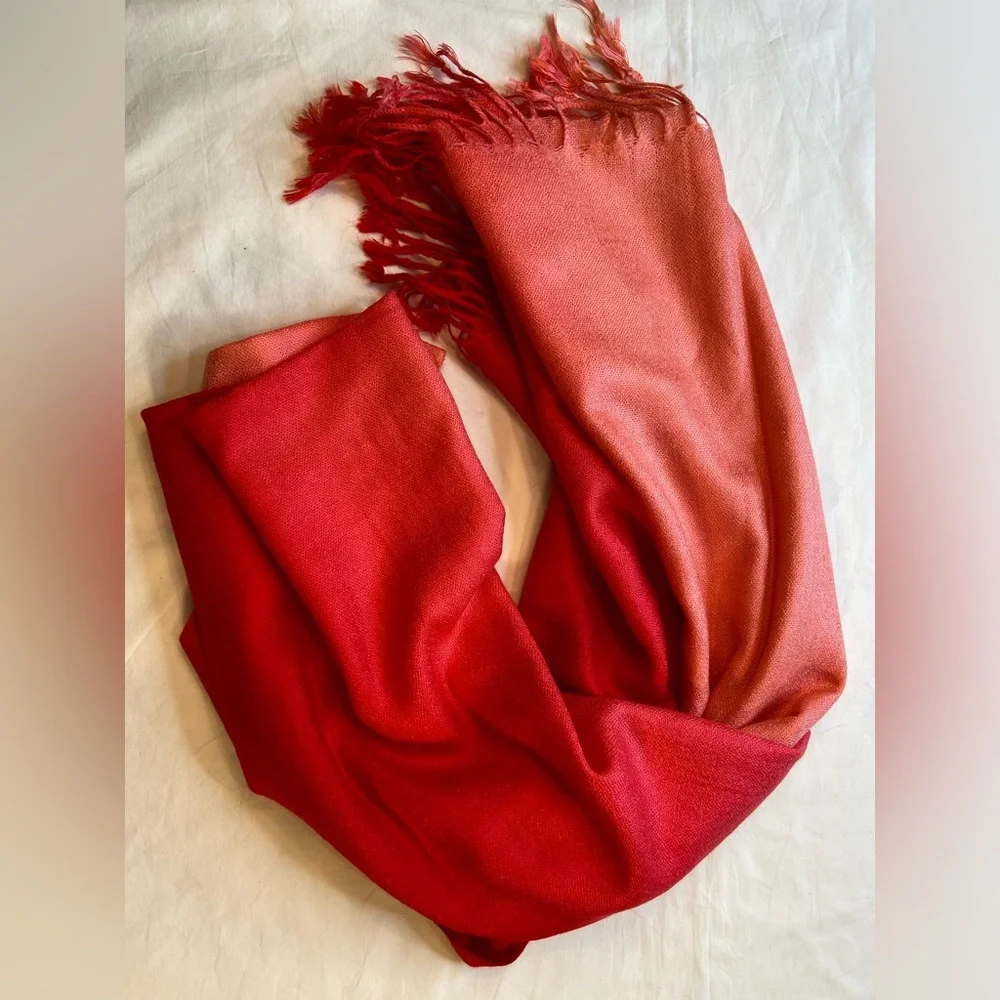 Charlie Paige Hombre‎ Scarf, Pink to Red